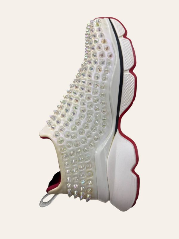 Christian Louboutin Neoprene Spike Sock Sneaker Size 37