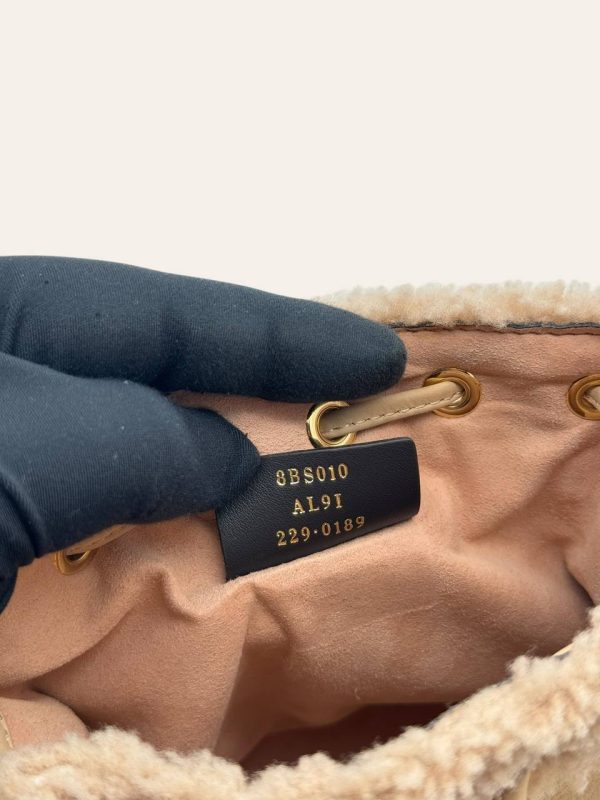 Fendi Mon Tresor Shearling Bucket Bag
