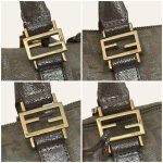 Fendi Metallic Zucca Boston Bag