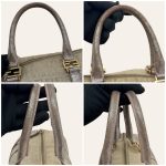 Fendi Metallic Zucca Boston Bag