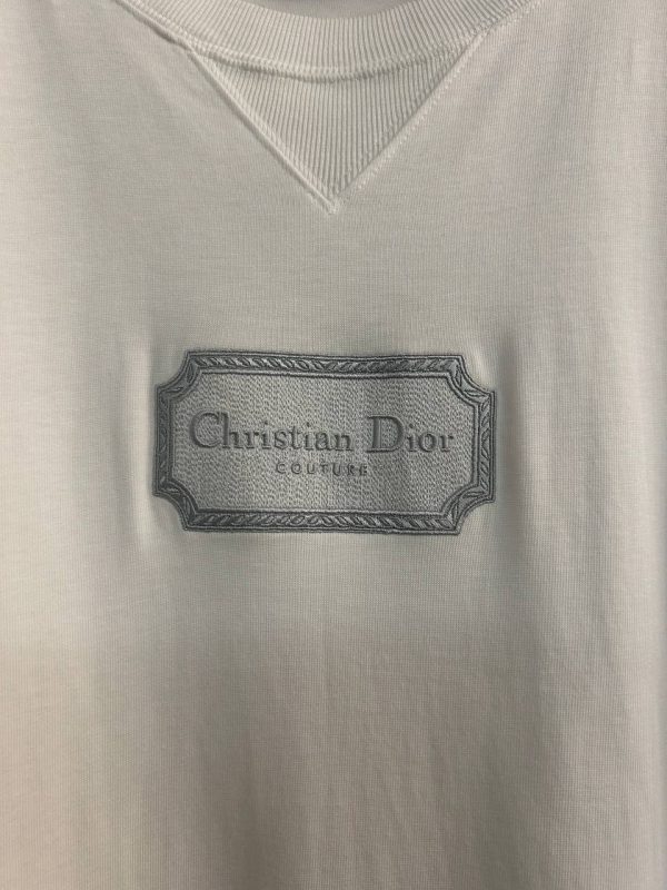 Dior Couture Embroidered Logo T-Shirt