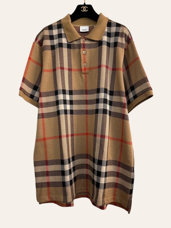 Burberry Checkered Polo T-Shirt