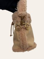Fendi Mon Tresor Shearling Bucket Bag