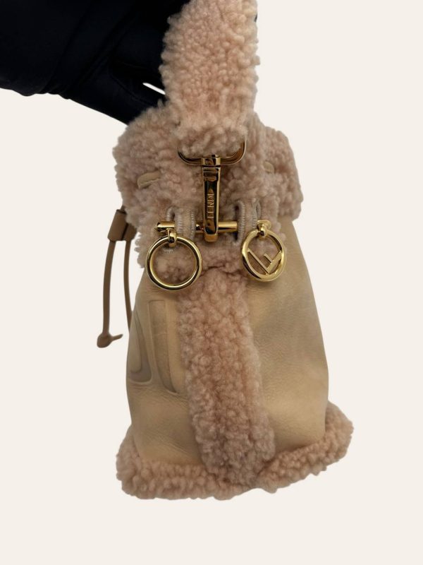 Fendi Mon Tresor Shearling Bucket Bag