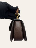 Gucci Jumbo GG Monogram Bamboo Top Handle 2 Way Bag