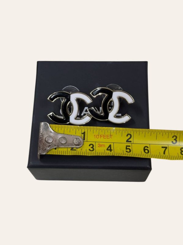 Chanel B23C Enamel CC Earring