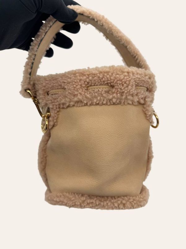 Fendi Mon Tresor Shearling Bucket Bag