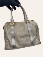 Fendi Metallic Zucca Boston Bag