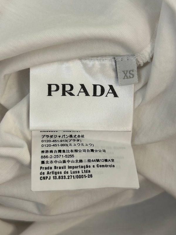 Prada Embroidered Logo T-Shirt