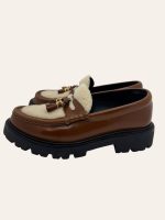 Celine Margaret Tassel Shearling Loafer Size 37