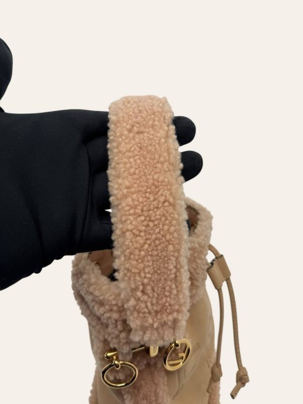 Fendi Mon Tresor Shearling Bucket Bag