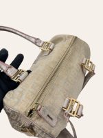 Fendi Metallic Zucca Boston Bag
