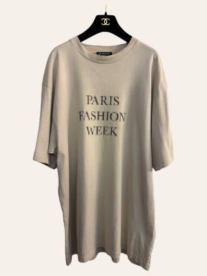 Balenciaga Paris Fashion Week Logo Oversized T-Shirt