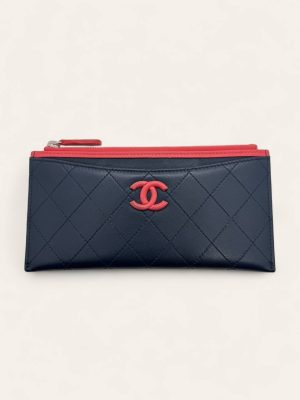 Chanel Long Zip Pouch