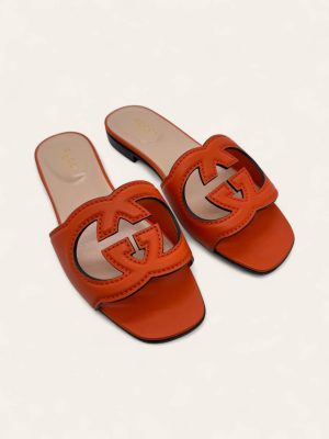 Gucci Interlocking GG Slides Size 35