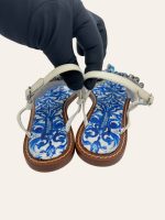 Dolce & Gabbana Majolica Embellished Sandal Size 36.5