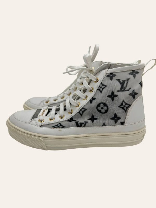Louis Vuitton Monogram Mesh High Cut Sneaker Size 36.5