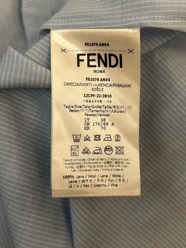 Fendi Embellished Logo Shirt