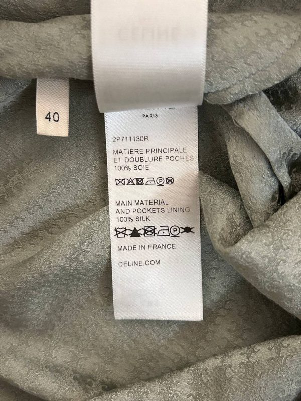 Celine Triomphe Silk Shorts