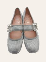 Roger Vivier Tres Vivier Strass Flats Size 35.5