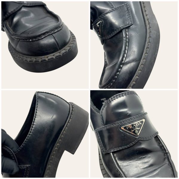 Prada Brushed Leather Loafer Size 41