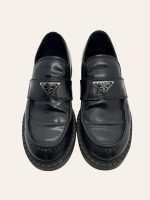 Prada Brushed Leather Loafer Size 41