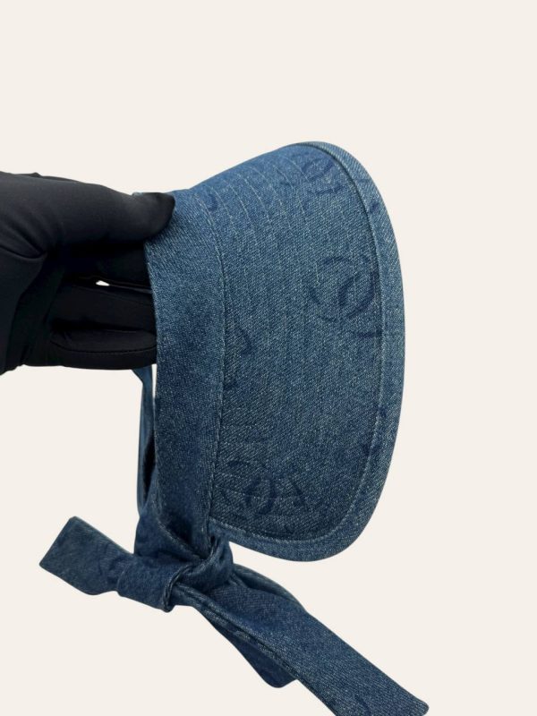 Chanel Denim Visor Hat