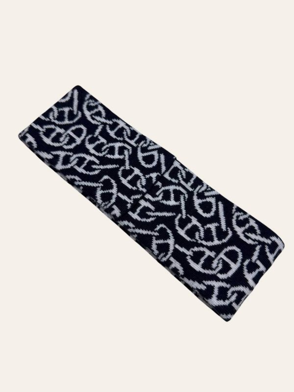 Hermes Cashmere Chaine dAncre Head Scarf