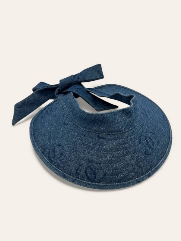Chanel Denim Visor Hat