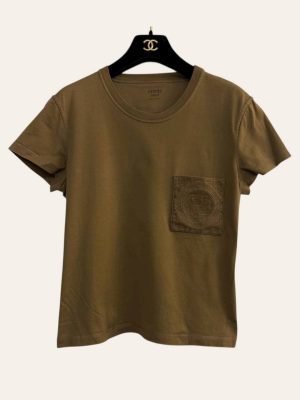 Hermes Pocket Embroidered T-Shirt