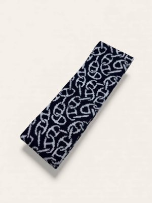 Hermes Cashmere Chaine dAncre Head Scarf