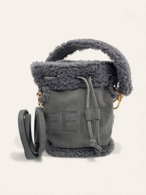 Fendi Shearling Bucket Bag