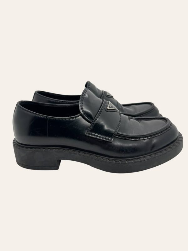 Prada Brushed Leather Loafer Size 41