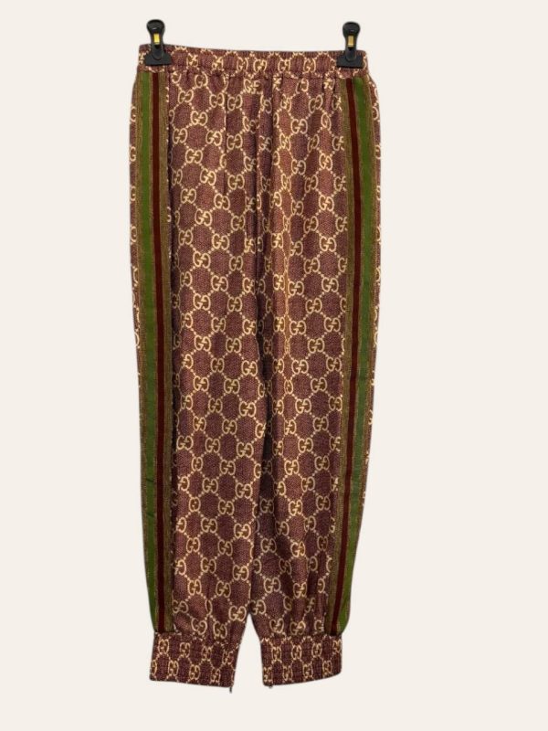 Gucci Monogram Silk Pants