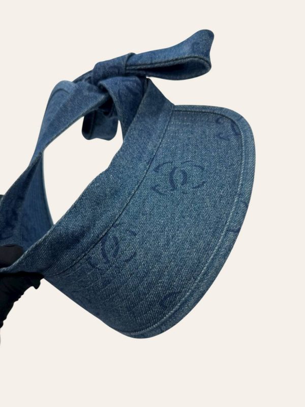 Chanel Denim Visor Hat