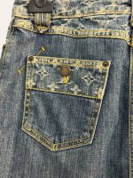 Louis Vuitton Denim Monogram Skirt