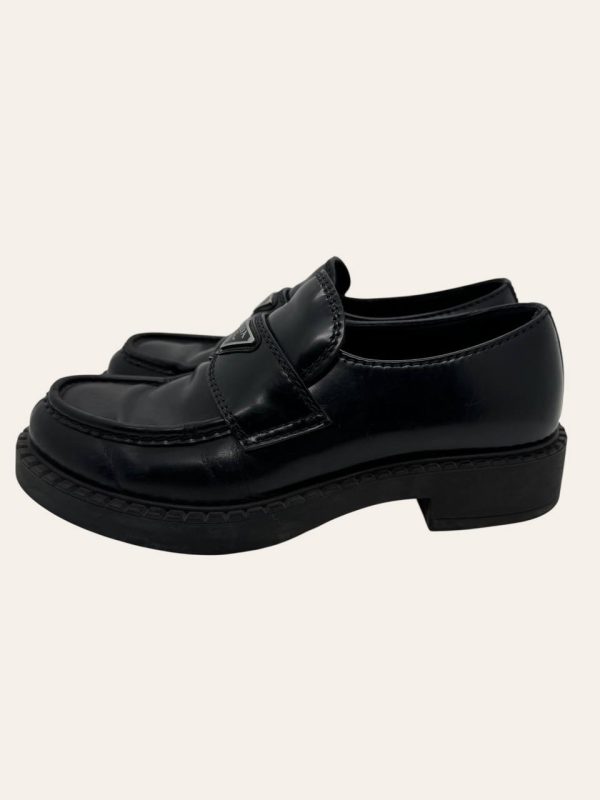 Prada Brushed Leather Loafer Size 41