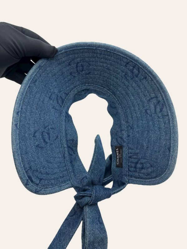 Chanel Denim Visor Hat