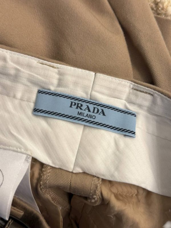 Prada Logo Belted Shorts