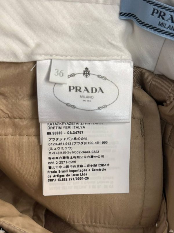 Prada Logo Belted Shorts