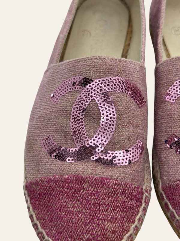 Chanel Sequin Espadrilles Size 36