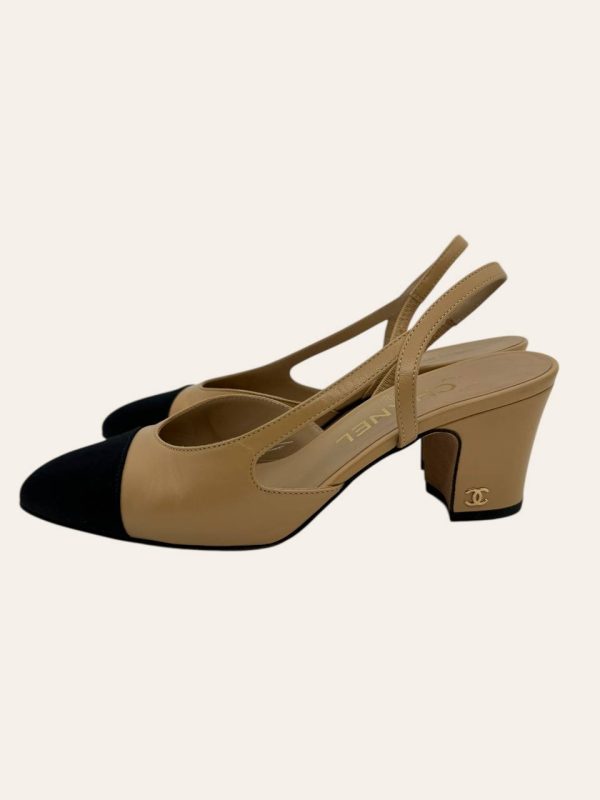 Chanel Slingback Heels Size 35.5
