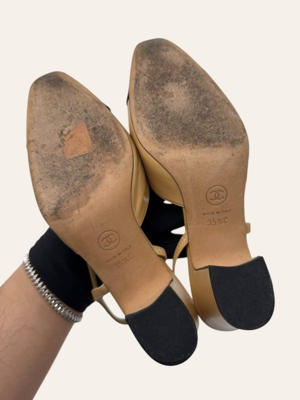 Chanel Slingback Heels Size 35.5