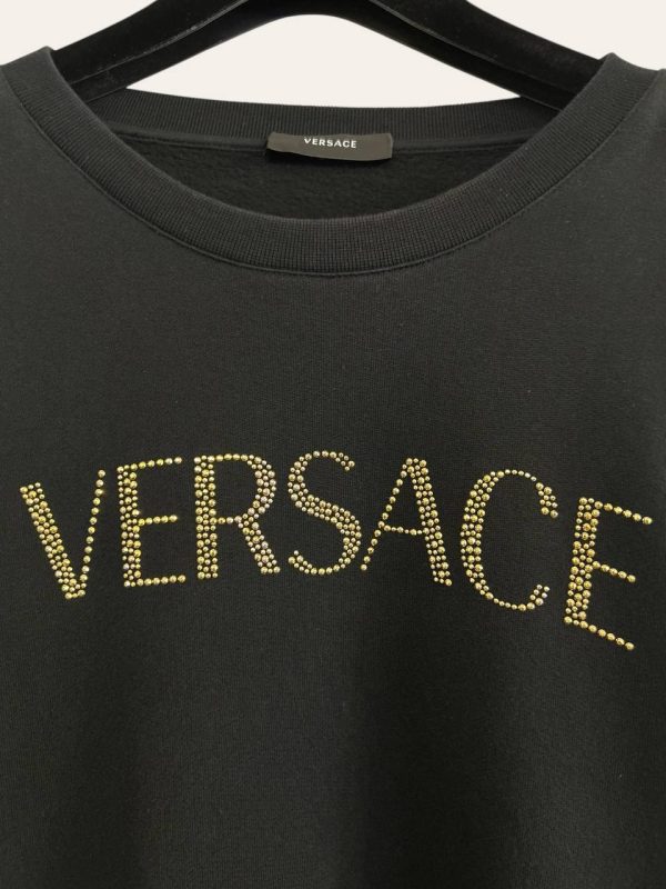 Versace Embellished Logo Sweatshirt