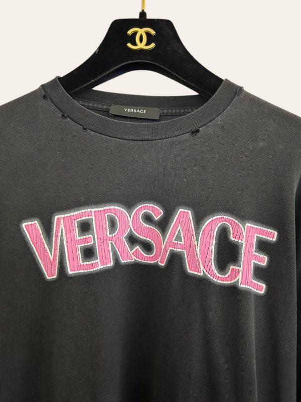 Versace Distressed Logo T-Shirt