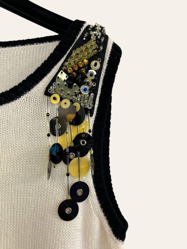 Prada Sequin Cashmere Top