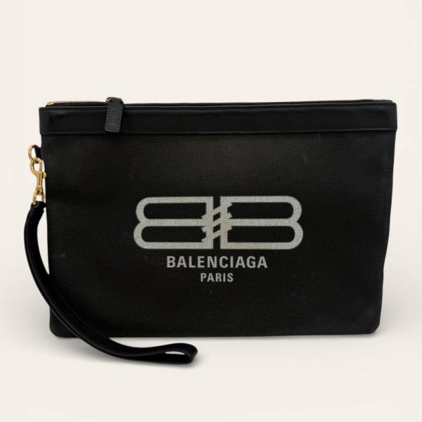 Balenciaga Canvas Clutch