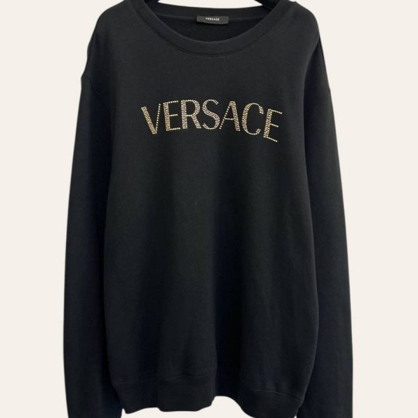 Versace Embellished Logo Sweatshirt