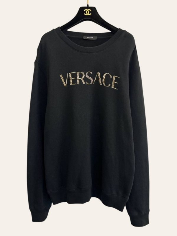 Versace Embellished Logo Sweatshirt