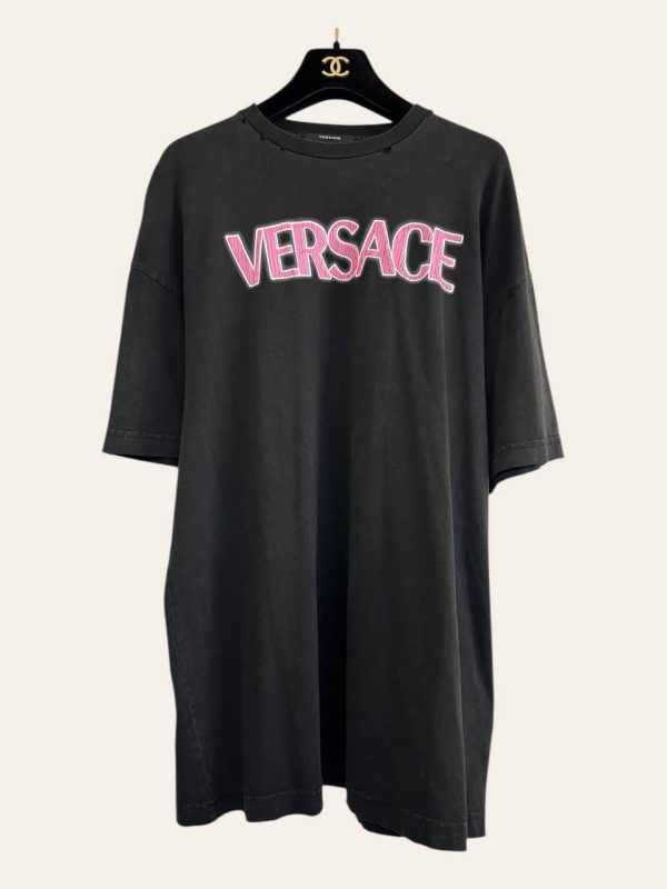 Versace Distressed Logo T-Shirt